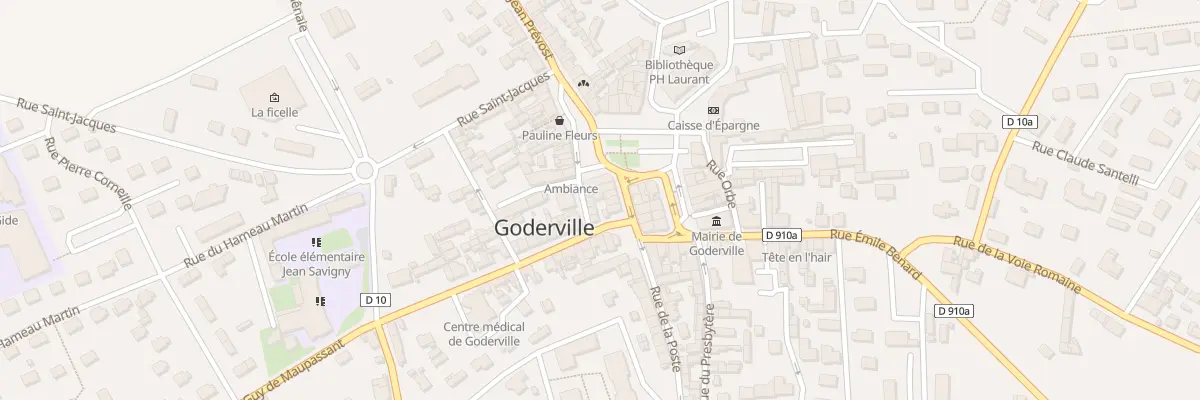 Plan du 4 Rue Guy de Maupassant à Goderville