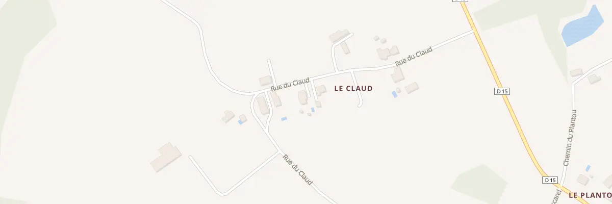 Plan du 22 Rue du Claud à Cunèges