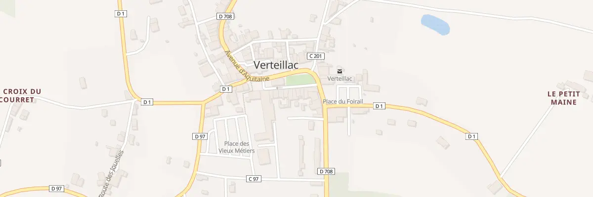 Plan du 41 Rue Camille Merlaud à Verteillac
