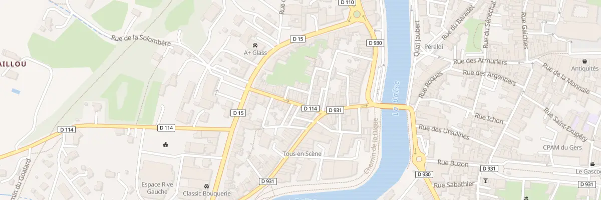 Plan du 14 Rue de la Honlade à Condom