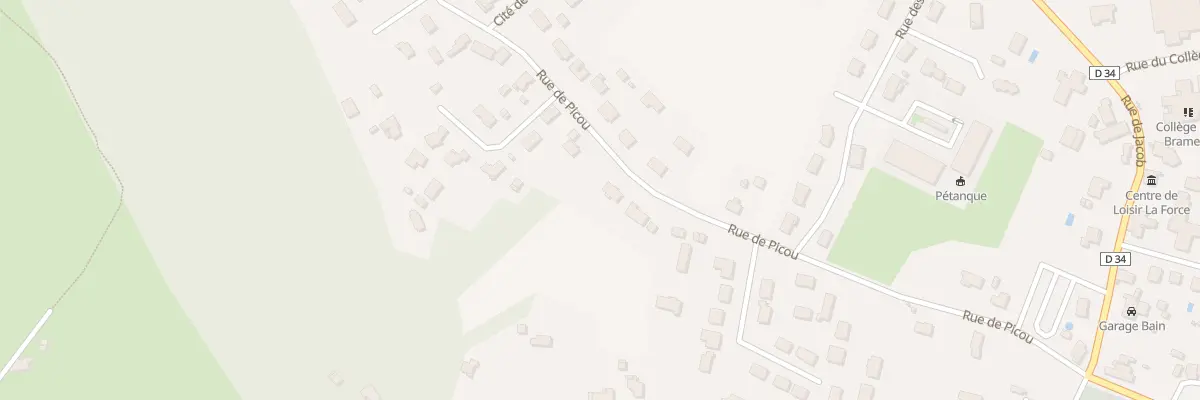 Plan du 29 Rue de Picou à La Force