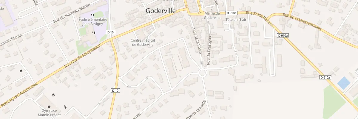 Plan du 6 Rue de la Poste à Goderville
