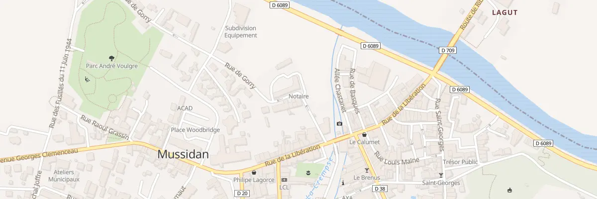 Plan du 3 Rue de Gorry à Mussidan