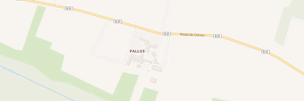 Plan du 72 Pallus à Cravant-les-Côteaux