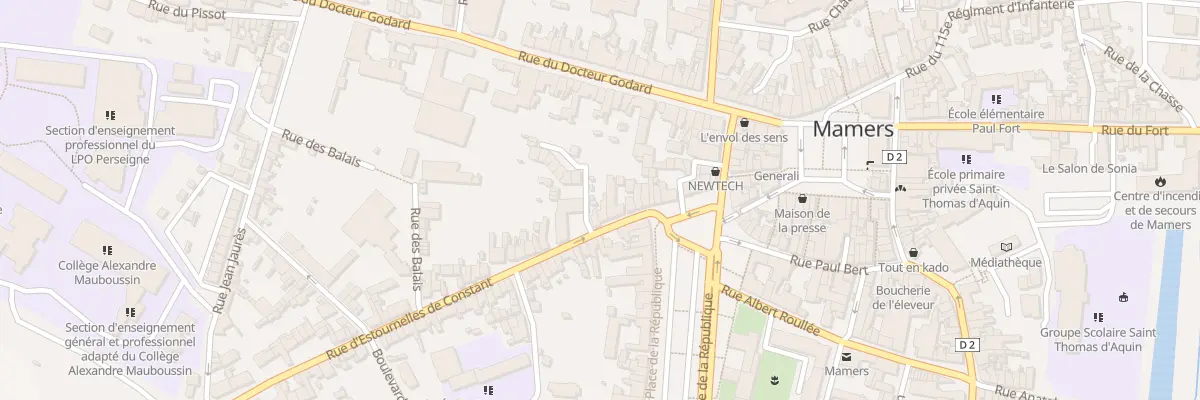 Plan du 15 Rue D’Estournelles De Constant à Mamers