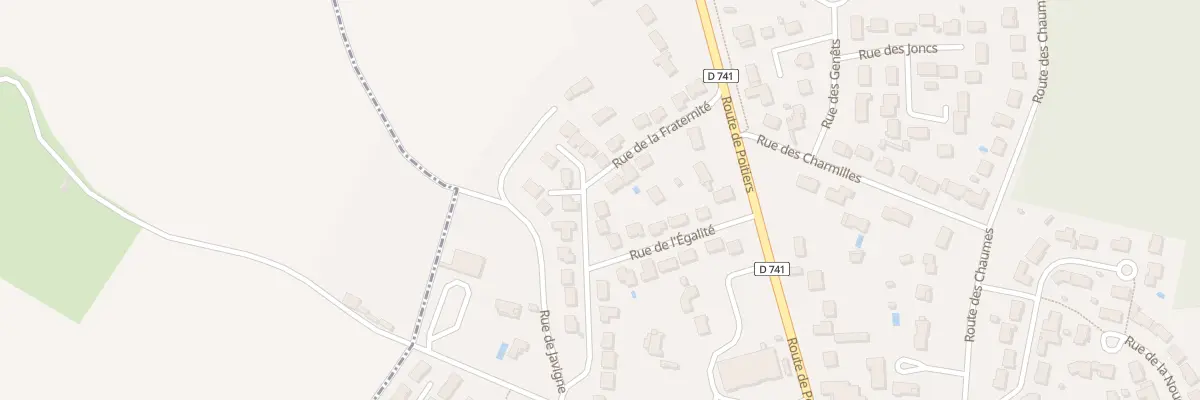 Plan du 14 Rue de la Liberté à Roches-Prémarie-Andillé