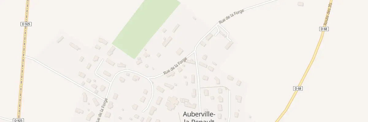 Plan du 380 Rue de la Forge à Auberville-la-Renault