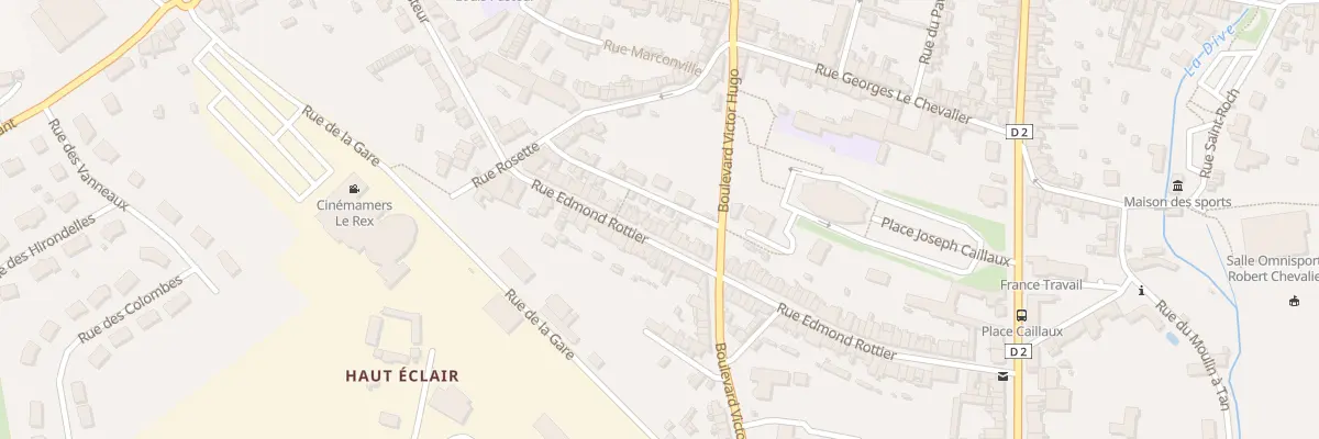 Plan du 36 Rue Edmond Rottier à Mamers