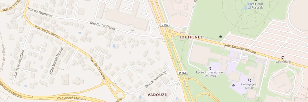 Plan du 66 Rue du Touffenet à Poitiers