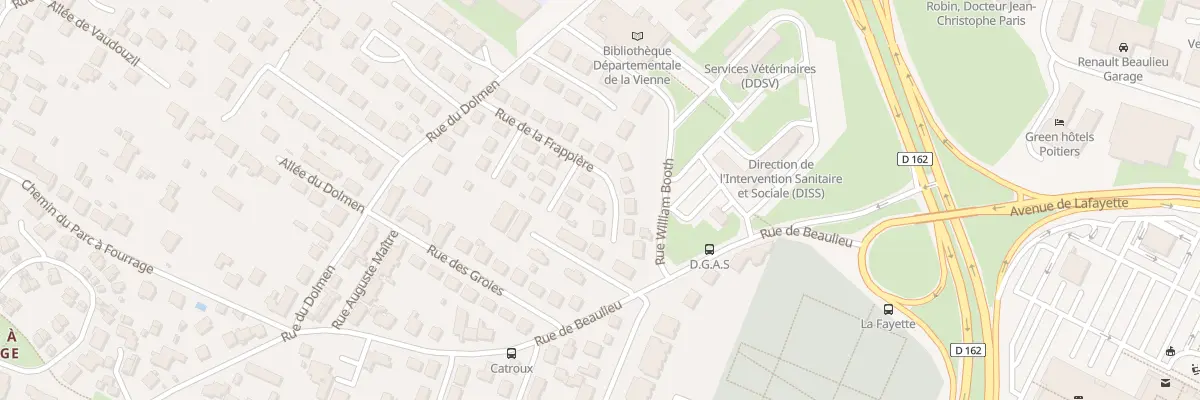Plan du 36 Rue de la Frappière à Poitiers