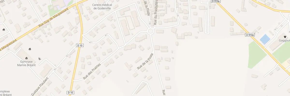 Plan du 24 Rue de la Poste à Goderville