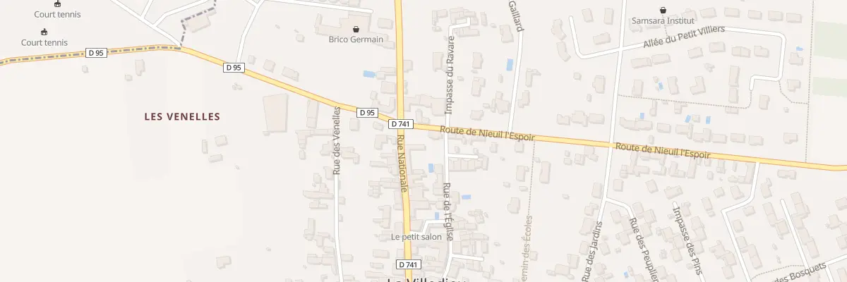 Plan du 5100 Rue de l’Eglise à La Villedieu-du-Clain