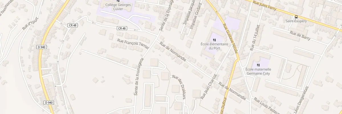 Plan du 27 Rue de Normandie à Fécamp