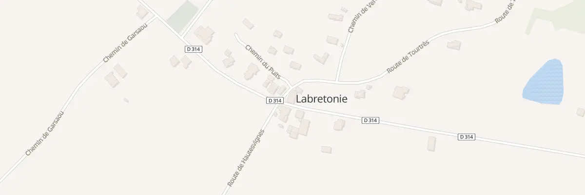 Plan du 855 Rte de Verteuil à Labretonie