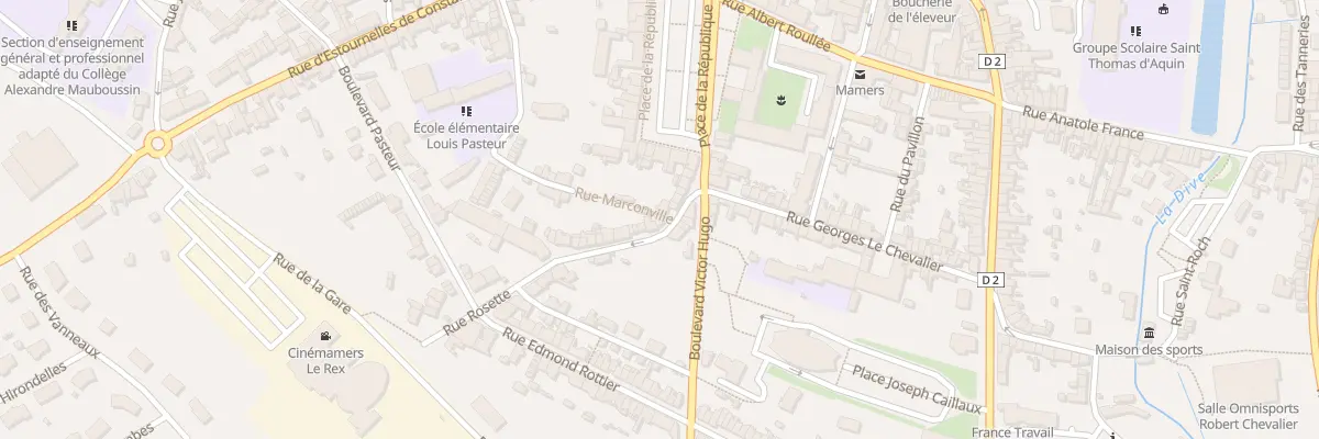 Plan du 13 Rue Rosette à Mamers