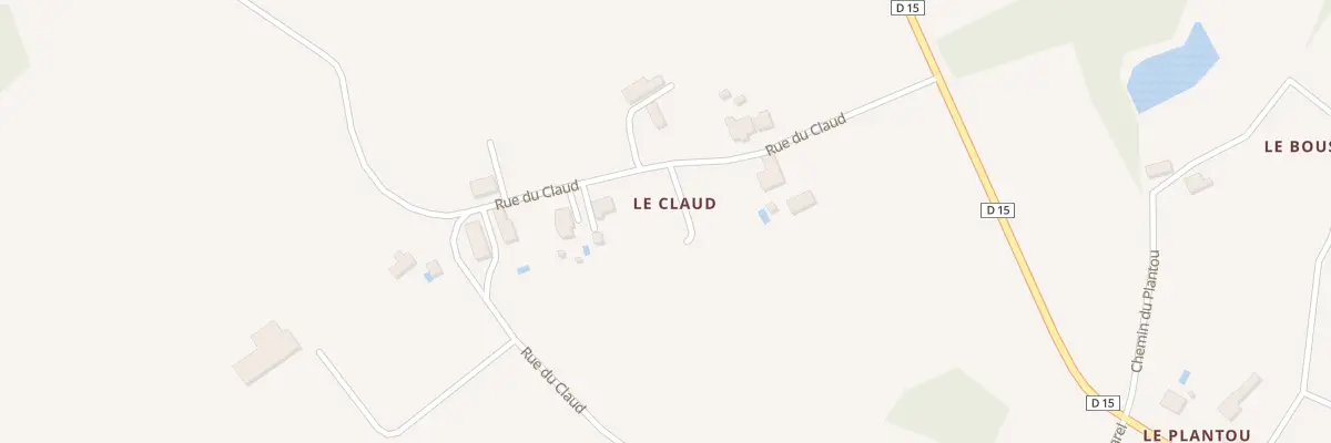 Plan du 12 Le Claud à Cunèges
