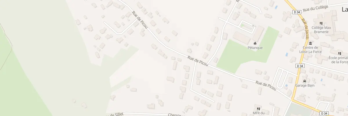 Plan du 25 Rue de Picou à La Force