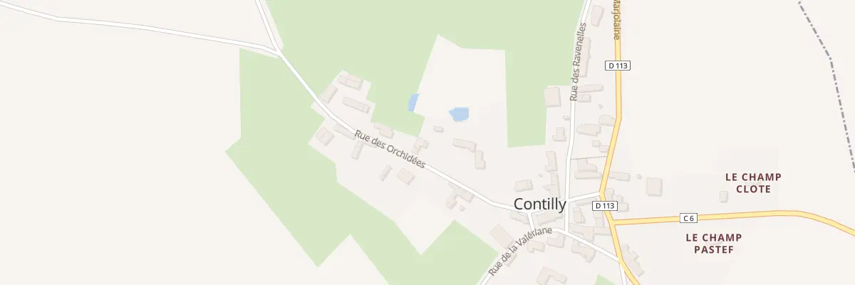 Plan du 5 Rue des Orchidees à Contilly