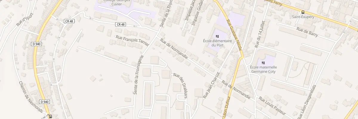 Plan du 21 Rue de Normandie à Fécamp