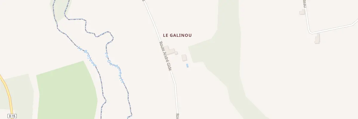 Plan du 16 Le Galinou à Cunèges