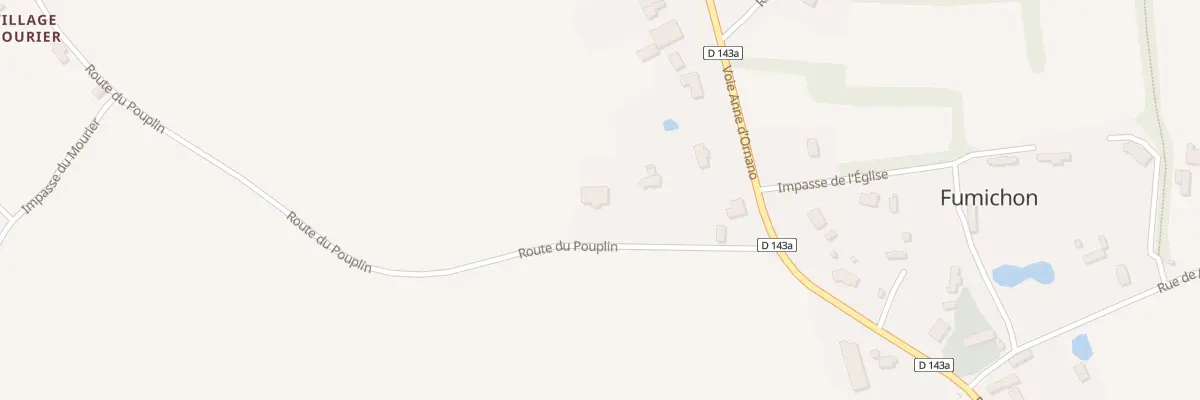 Plan du 110 Rte du Pouplin à Fumichon