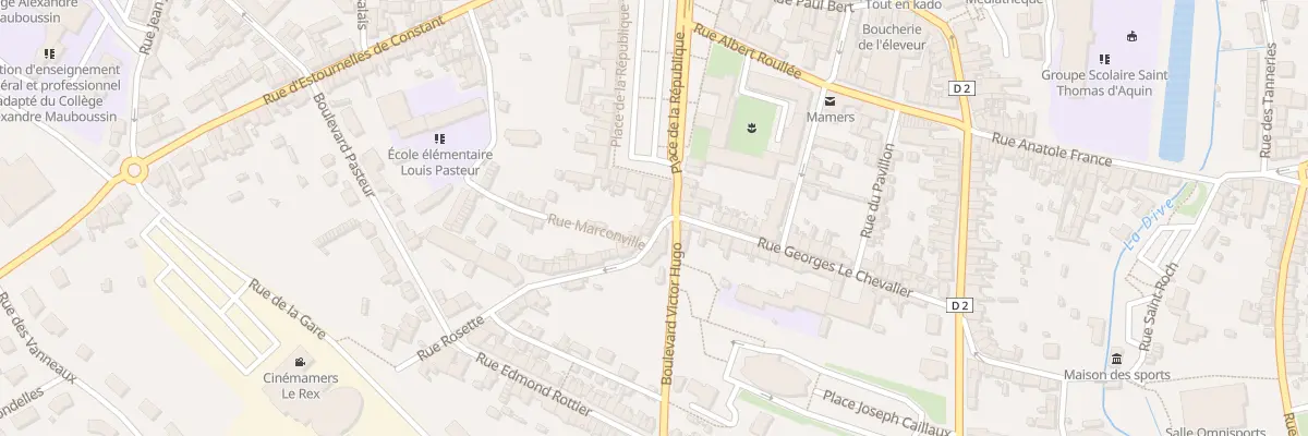 Plan du 3 Rue Rosette à Mamers