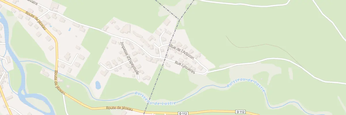 Plan du 5060 Pierrefitte à Jézeau