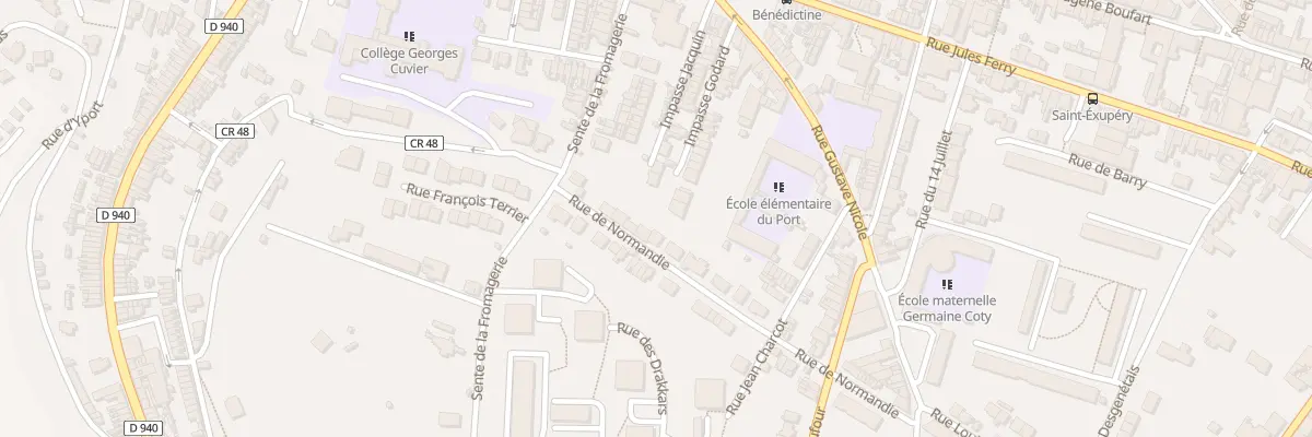 Plan du 20 Rue de Normandie à Fécamp