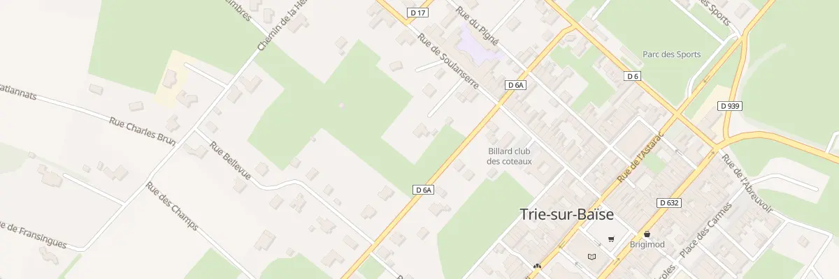Plan du 9001 Rue de Soulanserre à Trie-sur-Baïse