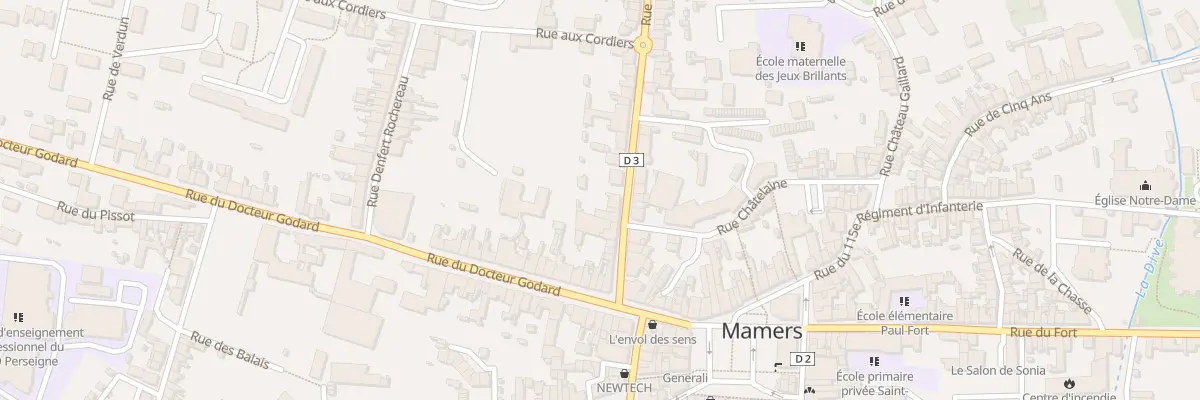 Plan du 12 Rue Charles Granger à Mamers