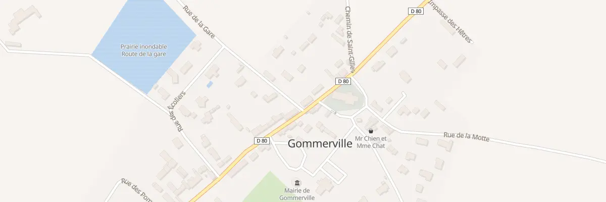 Plan du 2 Rue du Comte Louis Hocquart à Gommerville