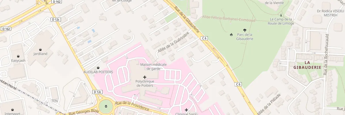 Plan du 94 Rue de la Gibauderie à Poitiers