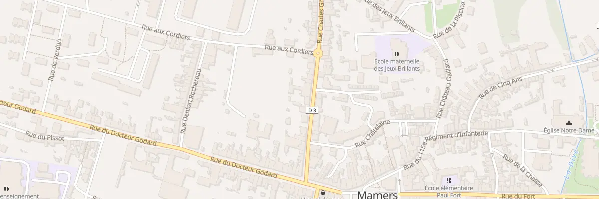 Plan du 18 Rue Charles Granger à Mamers