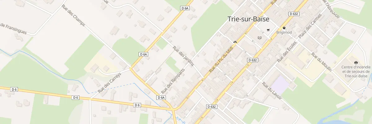 Plan du 10 Rue des Remparts à Trie-sur-Baïse