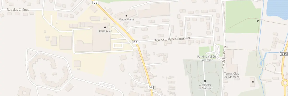 Plan du 2 Rue de la Vallee Pommier à Mamers