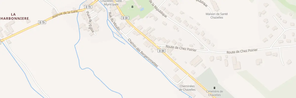 Plan du 21 Rte de Marthon à Chazelles
