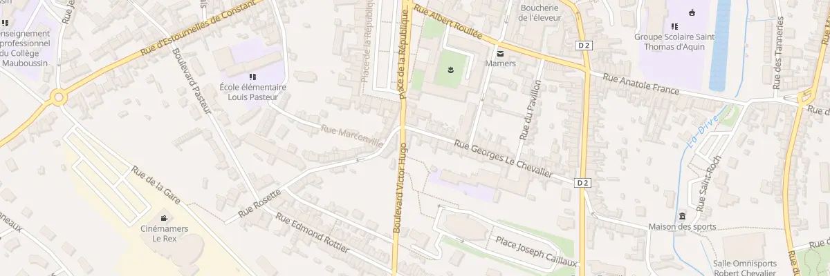 Plan du 1 Rue Georges Le Chevalier à Mamers