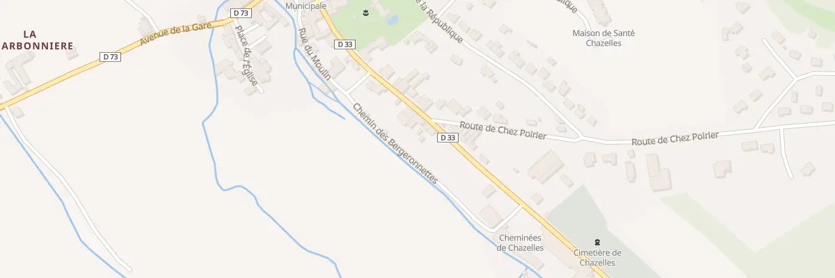 Plan du 23 Rte de Marthon à Chazelles
