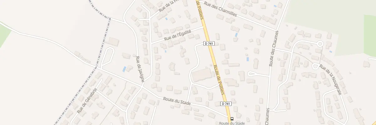 Plan du 53 Rte de Poitiers à Roches-Prémarie-Andillé