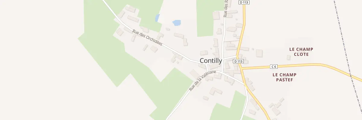 Plan du 4 Rue des Orchidees à Contilly