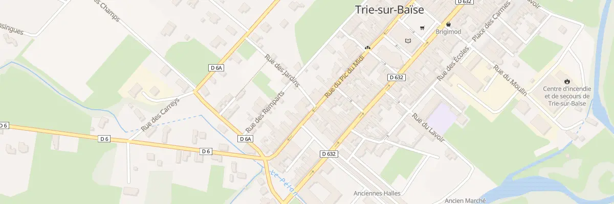 Plan du 1 Rue des Jardins à Trie-sur-Baïse