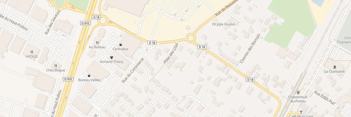 Plan du 6 All des Lilas à Chasseneuil-du-Poitou