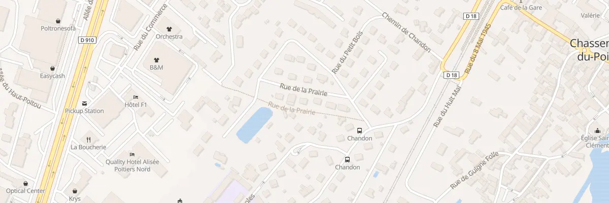 Plan du 7 Rue de la Prairie à Chasseneuil-du-Poitou