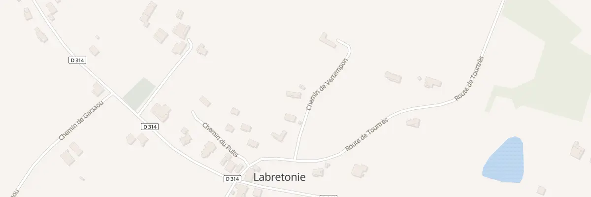 Plan du 9996 Au Bourg à Labretonie
