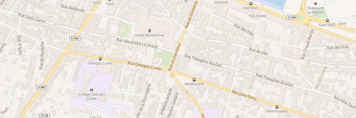 Plan du 97 Rue Theagene Boufart à Fécamp