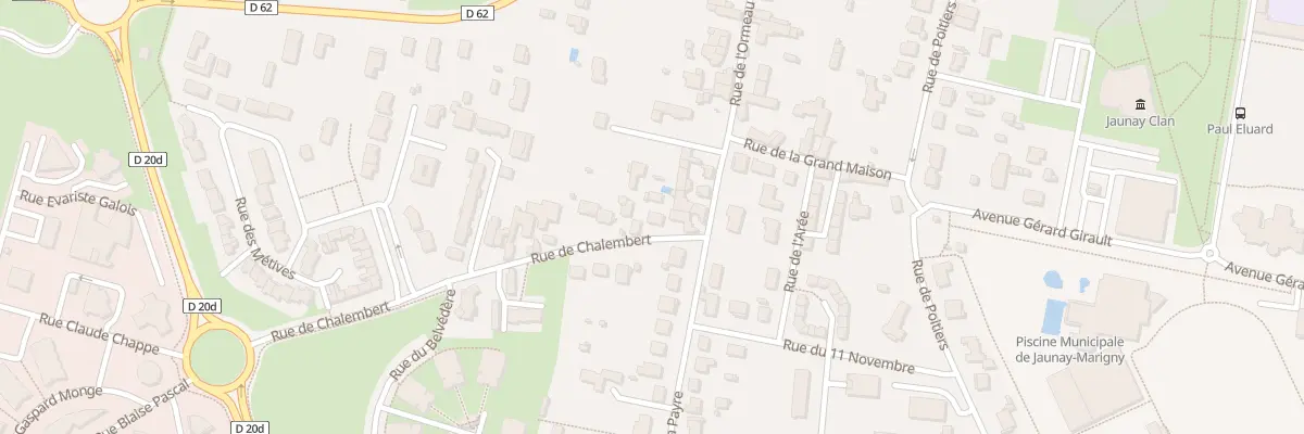 Plan du 2 Rue de Chalembert à Jaunay-Marigny