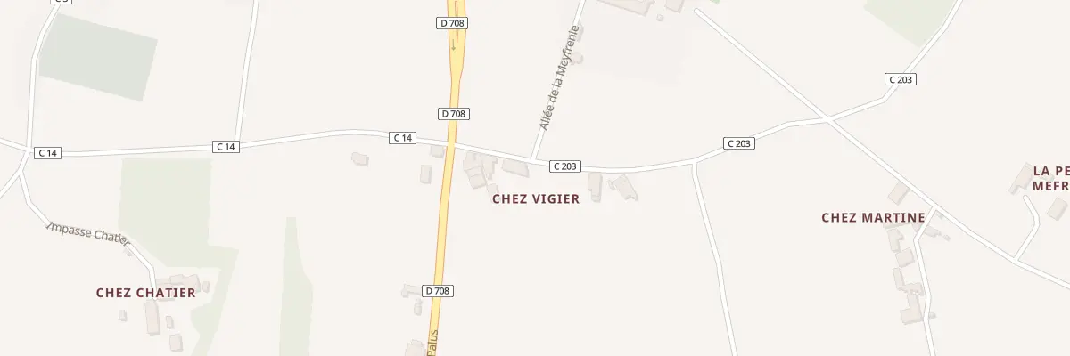 Plan du 553 Rte de l’Ancien Vignoble à Verteillac