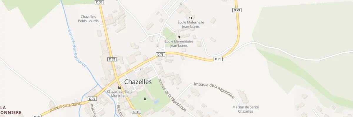 Plan du 19 Rte de la Rochefoucauld à Chazelles