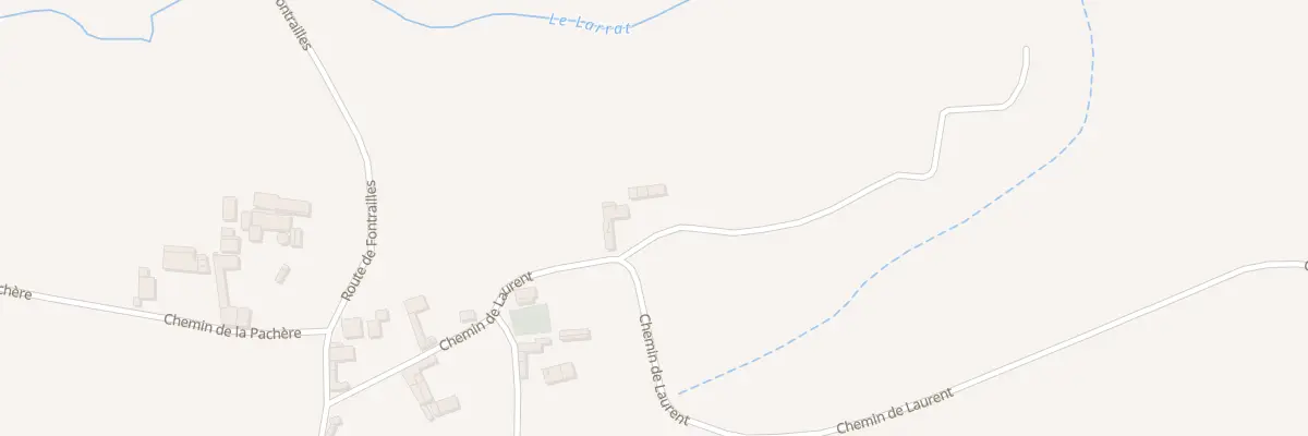 Plan du 5001 Chem de Laurent à Manas-Bastanous