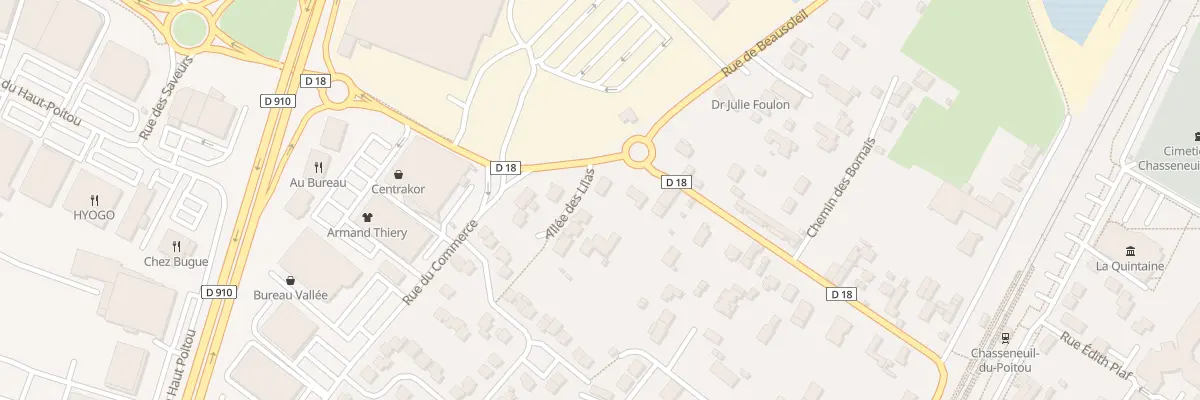 Plan du 35 Rue de la Croix Blanche à Chasseneuil-du-Poitou